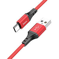 TU Кабель Hoco X86 USB to Type-C 1m red