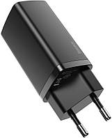 Сетевое зарядное устройство Baseus GaN 2 Lite Quick Charger 65W Type C+USB Black (CCGAN2L-B01)