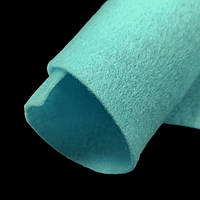 Фетр листовой (А4) 1,3 мм, 20х30 см, голубой