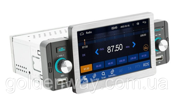 Автомагнітола 1 DIN MP5 Podofo 158 W Window CE Bluetooth сенсорний екран 5" Apple CarPlay AndroidAuto