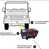 Портативна універсальна лебідка Warrior Winches Trojan 4000, фото 8
