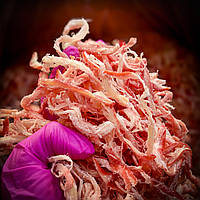 Стружка кальмара зі смаком краба Преміум, 500гр, закуски до пива, кальмарові