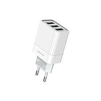 TU  TU Сетевое зарядное устройство Borofone BA40A 3 USB QC 18W белое