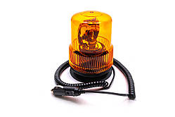 Поблесковий маячок оранжевий (мігалка) на магніті 12 v