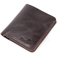 Кожаный портмоне для мужчин Shvigel Коричневый мужской кошелек BuyIT Шкіряне портмоне для чоловіків Shvigel