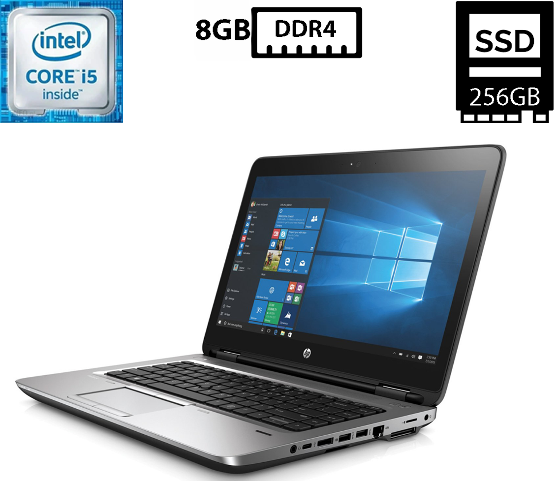 Ноутбук HP ProBook 640 G2/14”TN 1366x768/ Core i5-6200U 2.30GHz/8GB DDR4/SSD 256GB/Intel HD Graphics Камера Б/В
