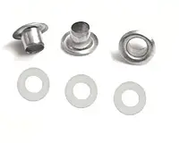 Люверс 6 мм Нержавіючий Нікель №4 50 шт