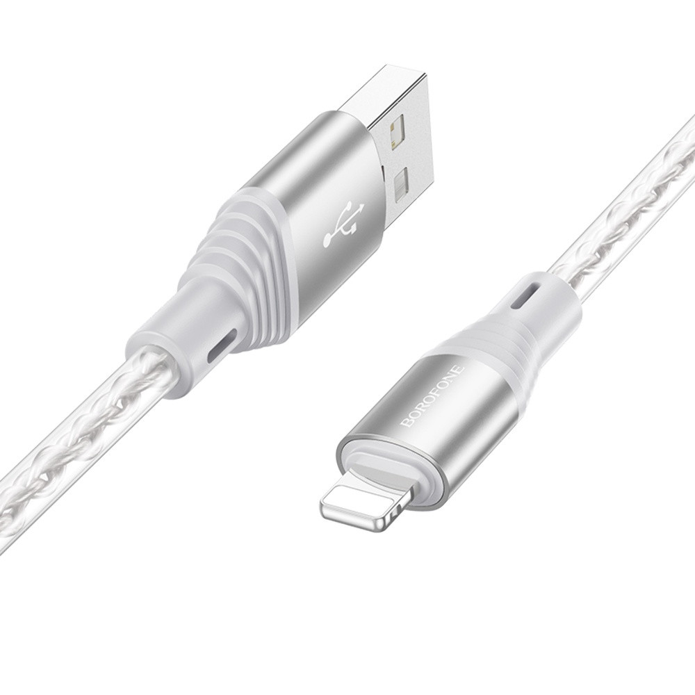 TU TU Кабель Borofone BX96 USB to Lightning 1m grey