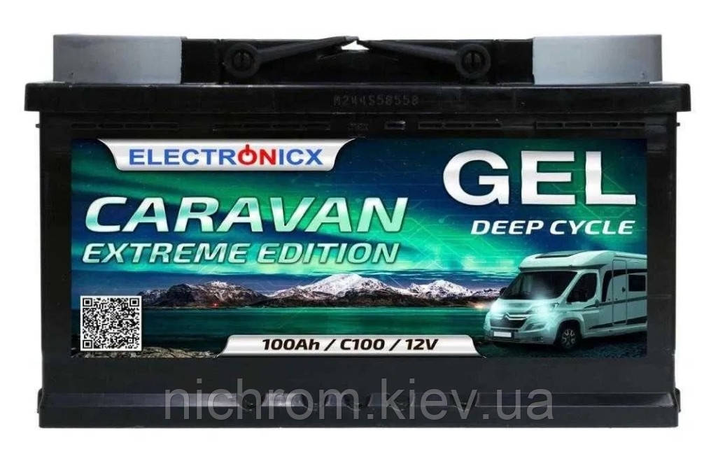 Гелевий акумулятор Electronicx Caravan extreme edition  100 Аh / 12v