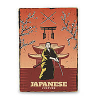 Деревянный постер Японська культура А5