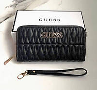 Черный кошелек Женский брендовый кошелек Guess BuyIT Чорний кошельок Жіночий брендовий гаманець Guess
