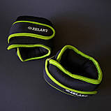 Обтяжувачі-манжети для ніг та рук, Спортивні обтяжувачі для фітнесу бігу по 2 кг Zelart Зелений (5732-4), фото 4