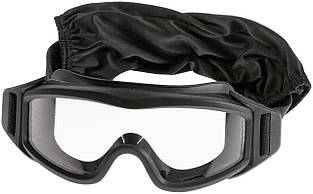 Окуляри маска захисні STS Black, зі змінними лінзами і захистом лінз