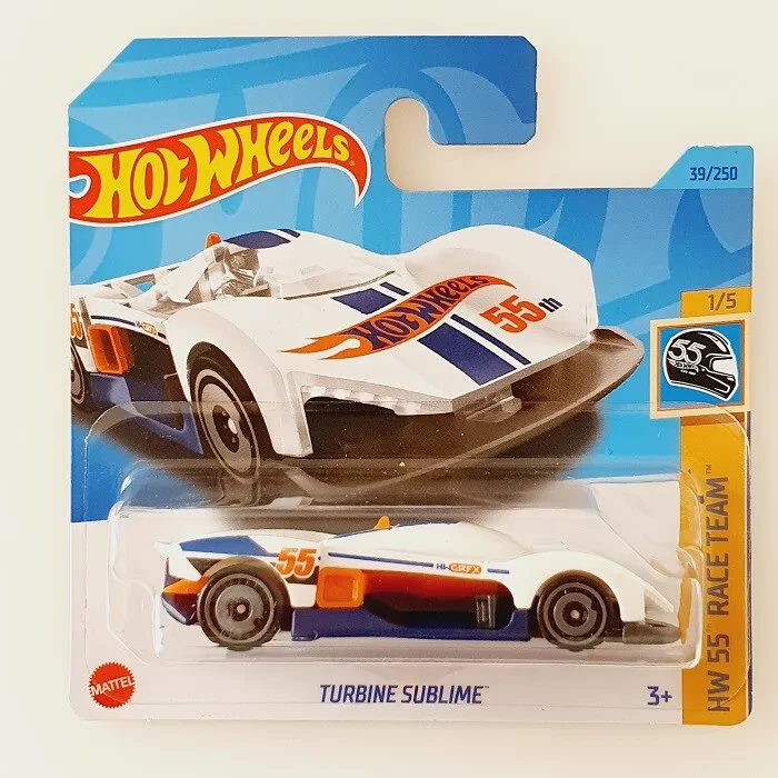 Машинка Хот Вілс 1:64 Turbine Sublime колекція HW 55 Race Team Hot Wheels Mattel HKK38
