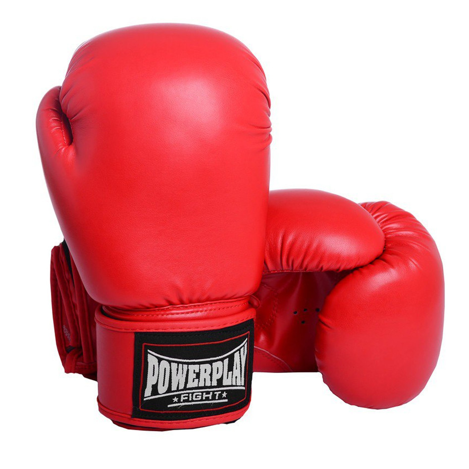 Боксерські рукавиці PowerPlay 3004 Classic Червоні 16 унцій, фото 1