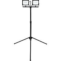 Прожектори із SMD-діодами YATO 2x30 ВТ 2x2700 лм на стійці 0.6-1.2 м
