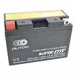 Акумулятор АКБ YT9B-4 (MF) (12V8AH) OUTDO