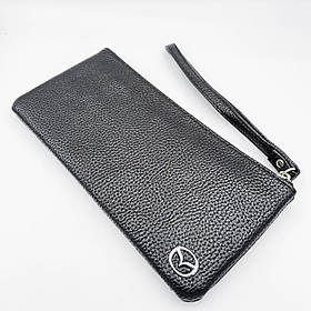 Портмоне гаманець з логотипом Mazda (Мазда) Еко шкіра Чорний