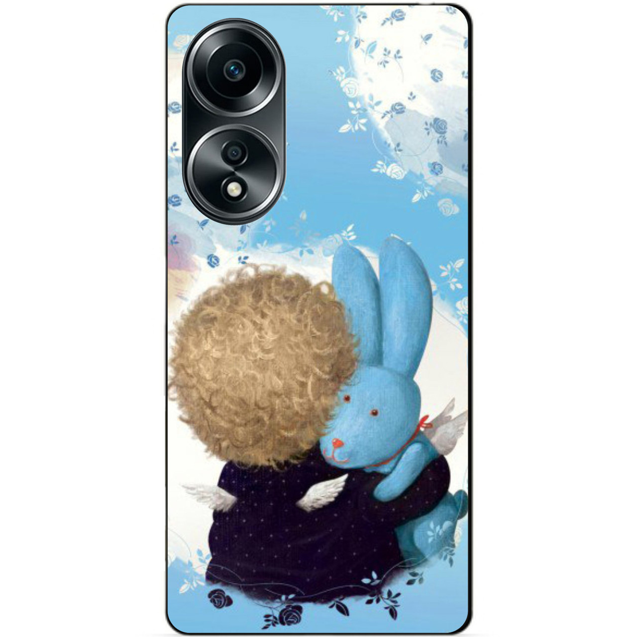 Силіконовий бампер чохол для Oppo A58 з малюнком Улюблений Зайчик Гапчинська