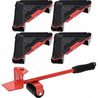 Набір для переміщення меблів YATO 300 кг 70 мм 5 шт.