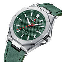 Чоловічий зелений годинник для чоловіків наручний Naviforce Milan BuyIT