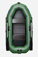 Човен надувний пвх гребний двомісний ΩMega 245LS PS зелена
