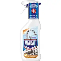 Чистящее cредство для металических поверхностей с уксусом Viakal Acciaio Cucina 470 ml