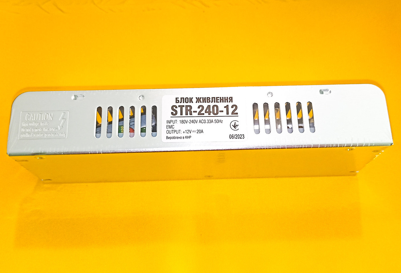 Блок живлення 12в 20A, STR-240-12 AC/DC