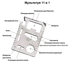 Туристичний набір для виживання Black Shark чорний для кемпінгу туризму 10 предметів, фото 3