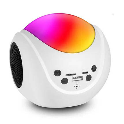 Настільний нічник RGB LIGHT Bluetooth-колонка портативний з підтримкою FM/SD-карт, фото 1