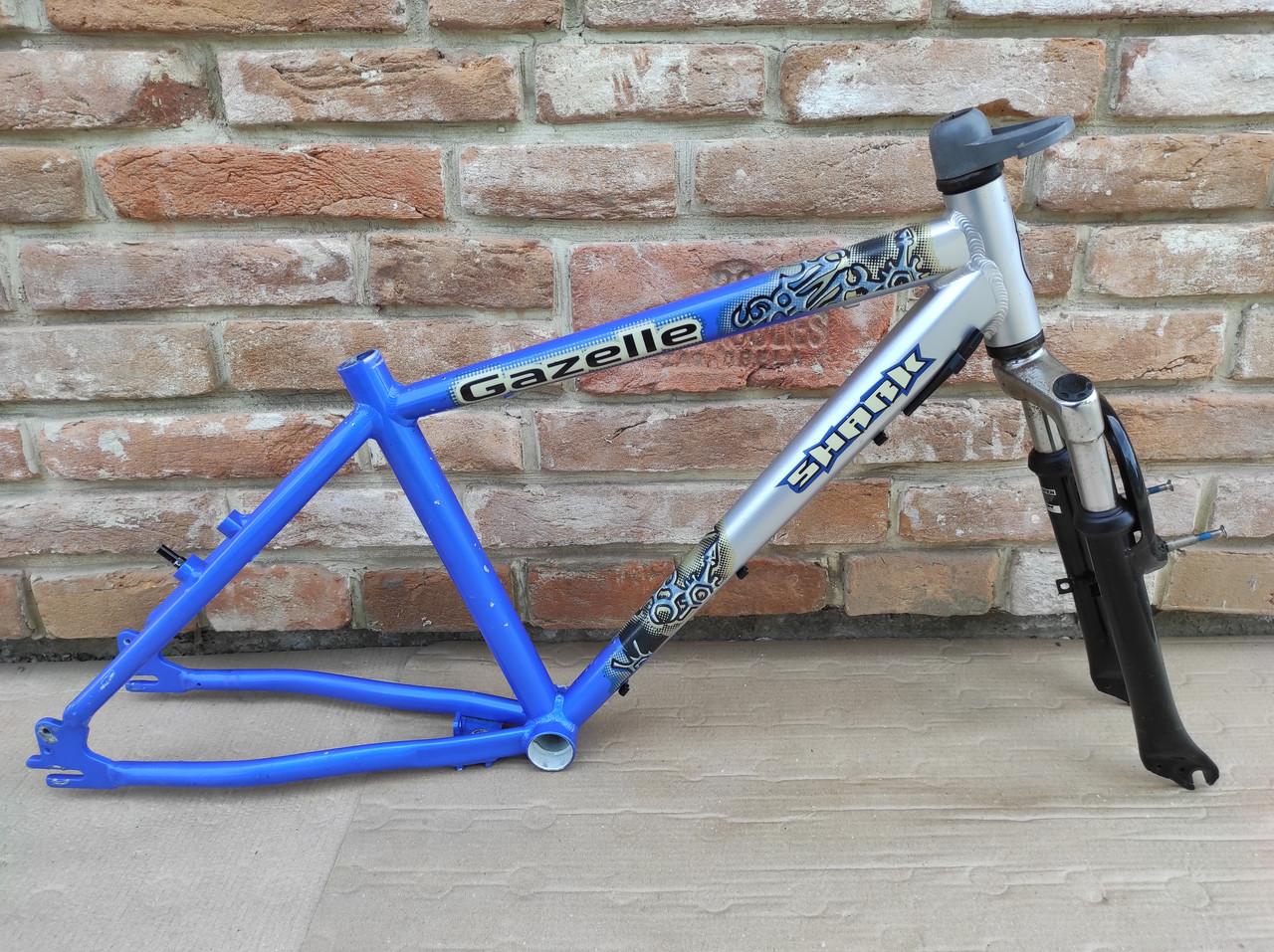 Рама для велосипеда 24" AL Gazelle Shark МТВ синій Б/У, фото 1