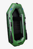 Човен пвх гребний надувний двомісний ΩMega 250LS PS зелена, фото 2