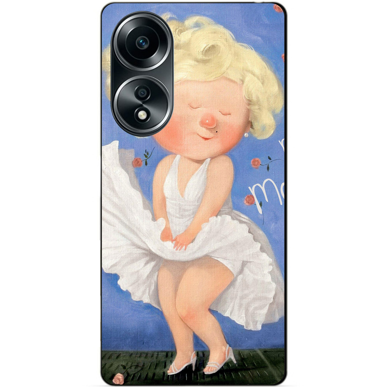 Силіконовий бампер чохол для Oppo A58 з малюнком Гапчинська Мерилін Монро Marilyn Monroe