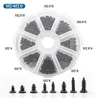 Самонарізи з Потайною Головкою M2, M2.6 Набір 400 шт SPEC (SP-240400)
