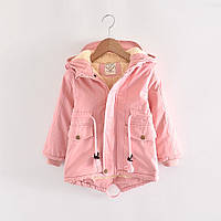 Куртка дитяча зимова парка для дівчинки рожева