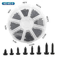 Набір Саморізів з Напівкруглою Головкою M2, M2.6 - 400 шт SPEC (SP-240401)