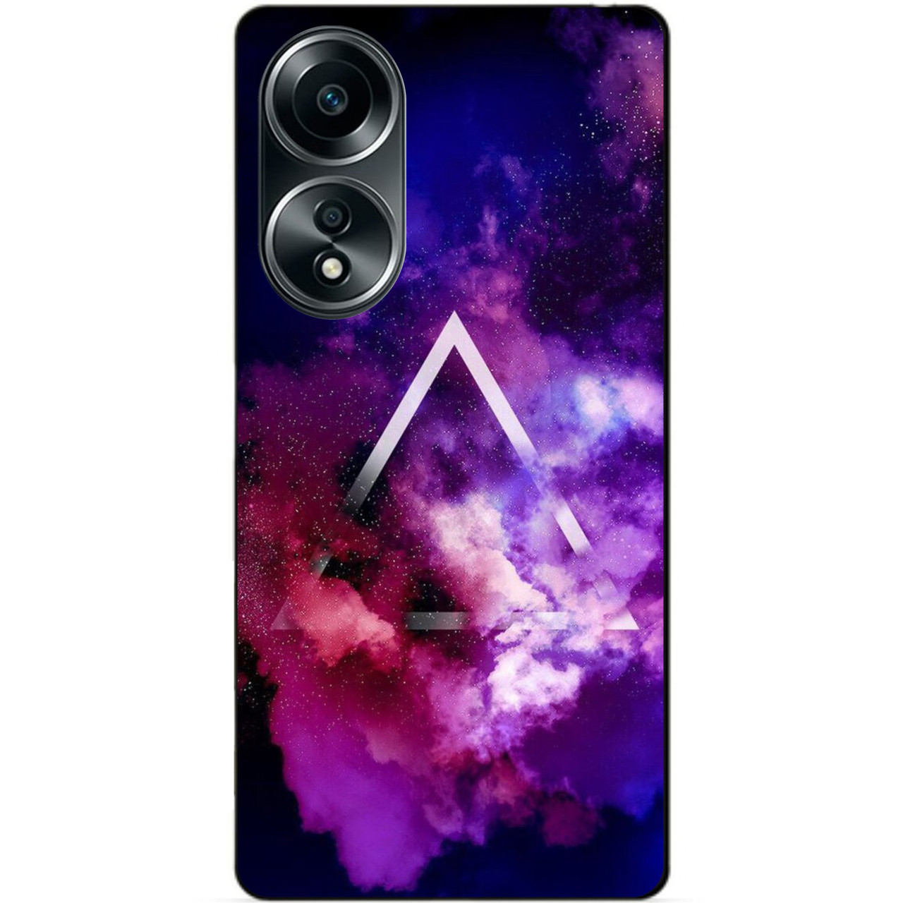 Силіконовий бампер чохол для Oppo A58 з малюнком Космос Галактика