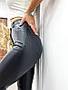 Шкіряні штани з кишенями "Kors" (тонкі) оптом | Батал, фото 2