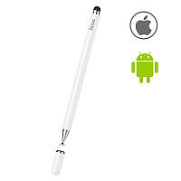 Портативный емкостный стилус ручка для планшетов и смартфонов Hoco GM103 Universal Capacitive Pen Белый