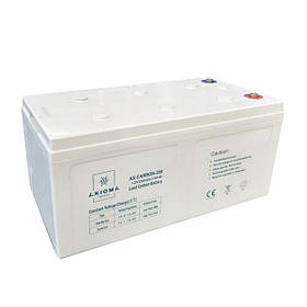 Карбонова акумуляторна батарея свинцево-вуглецева AX-Carbon-200, AXIOMA energy 12 V 200 Ah (497х259х228)