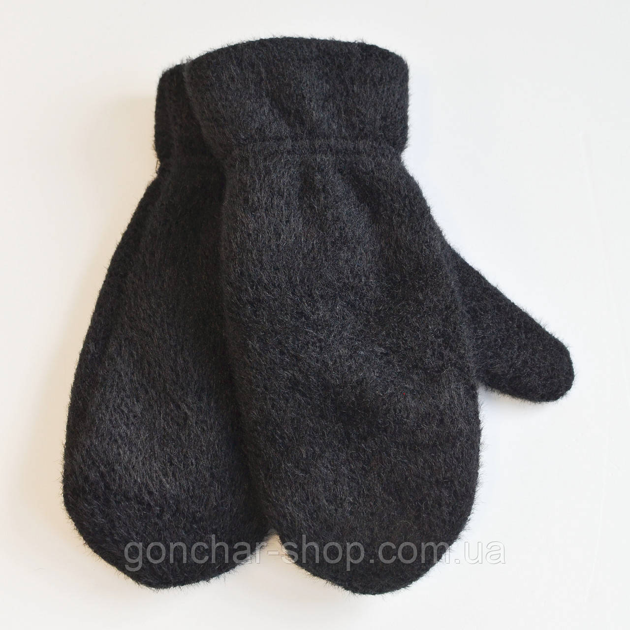 Рукавички жіночі KENT&AVER ангора фліс чорний, фото 1