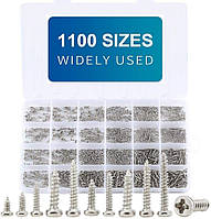 Самонарізи Нікельовані M1.2, M1.4, M1.5, M1.7, M2 Набір 1100 шт SPEC (SP-241101)