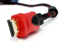 Кабель HDMI-HDMI v1.4 1.5м в металлизированной оплетке с фильтрами