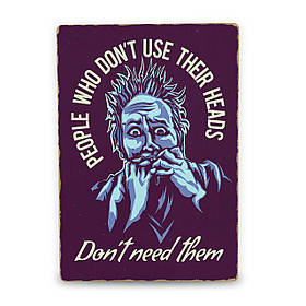 Дерев'яний постер Don't need them А5