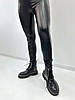 Утеплені трендові шкіряні легінси на флісі "Style" оптом, фото 3