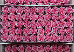 Мильна троянда рожева для створення розкішних нев'янучих букетів і композицій з мила