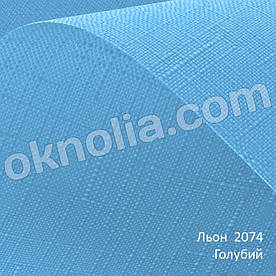 Рулонні штори Льон 2074 голубий; 30х170 см