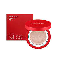 Кушон для лица с матовым финишем MISSHA Velvet Finish Cushion SPF50+/PA+++ №21, 15 г