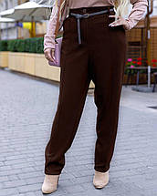 Теплі брюки з вовни зі стрейчем має кармани розміри великі, фото 4