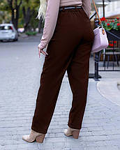 Теплі брюки з вовни зі стрейчем має кармани розміри великі, фото 5